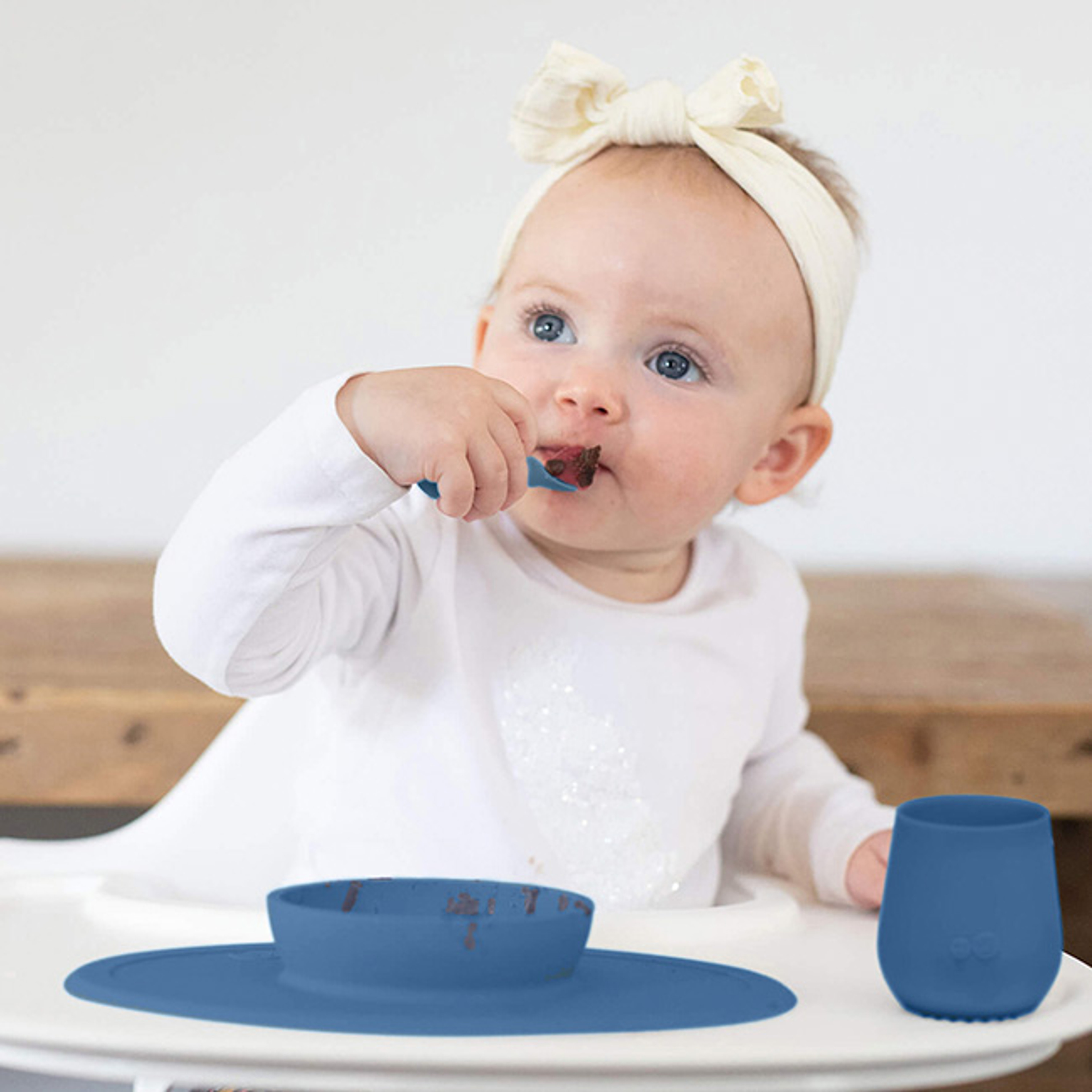 ezpz Primeiro Conjunto de Alimentação Azul Escuro2