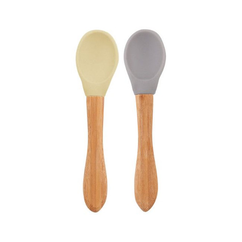 MinikOiOi 2 Scoop Spoons Mellow Yellow/Powder Grey 261101060021