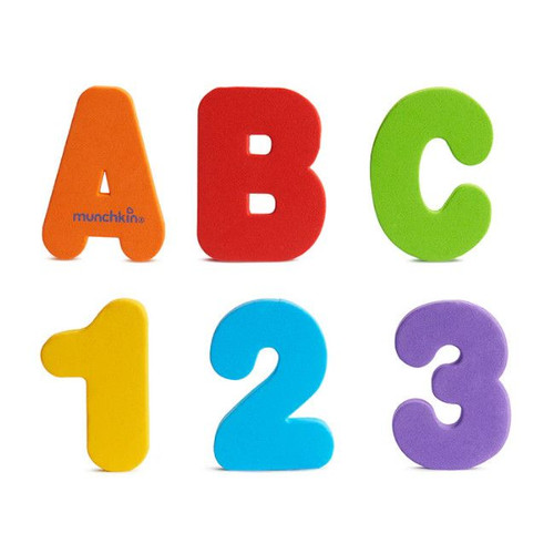 Munchkin 36 Letras e Números para o Banho +18M 9018701 Munchkin 36 Bath Letters & Numbers +18M 9018701