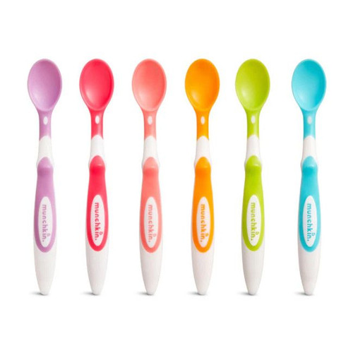 Munchkin 6 Colheres Ergonómicas de Ponta Macia +3M 91527 Munchkin 6 Soft Tip Ergonomic Spoons +3M 91527