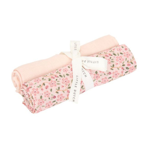 Little Dutch 2 Muslin Cloths 70x70 Fairy Floral & Blossom TE51854031