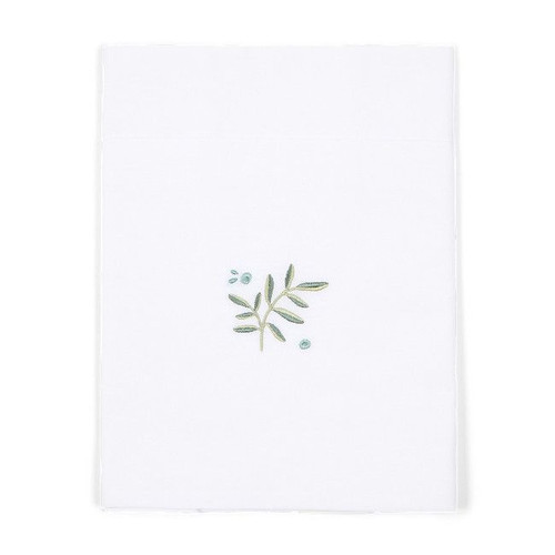 Little Dutch Embroidered Sheet 70x100 Blueberry Leaves TE10214034