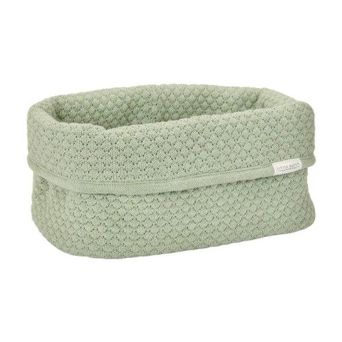 Little Dutch Knitted Storage Basket Pure Sage TE31614036