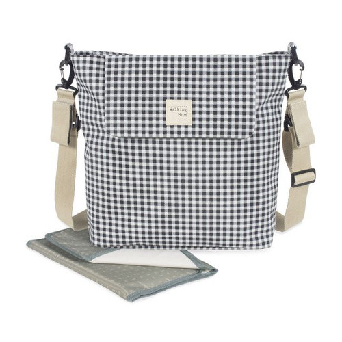 Walking Mum Stroller Bag I Love Vichy Black 1120800445