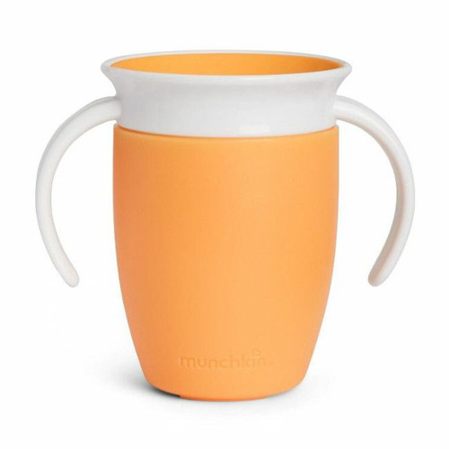 Munchkin Copo com Asas 360 Miracle 200ml Orange +6M 90223 Munchkin 360 Miracle Trainer Cup with Handles 200ml Orange +6M 90223