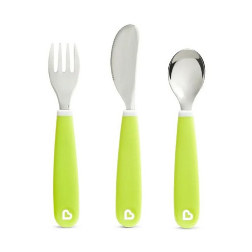 Munchkin Splash Cutlery Set Light Green +18M 9025002