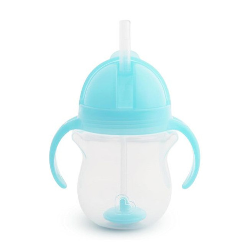 Munchkin Copo com Asas e Palhinha Tip&Sip 207ml Light Blue +6M 9012001 Munchkin Tip&Sip Straw Cup with Handles 207ml Light Blue +6M 9012001