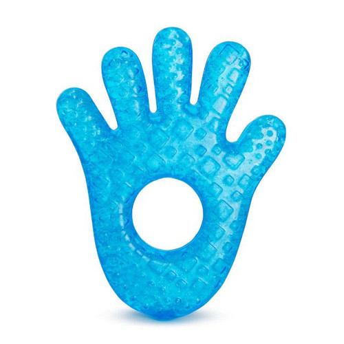 Munchkin Mordedor Fun Ice Mão Blue +0M 9021101 Munchkin Fun Ice Teether Hand Blue +0M 9021101