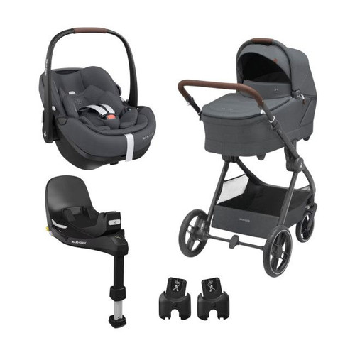 Maxi-Cosi Trio Oxford+ Twillic Graphite + Pebble 360 Pro2 + FamilyFix 360 Pro