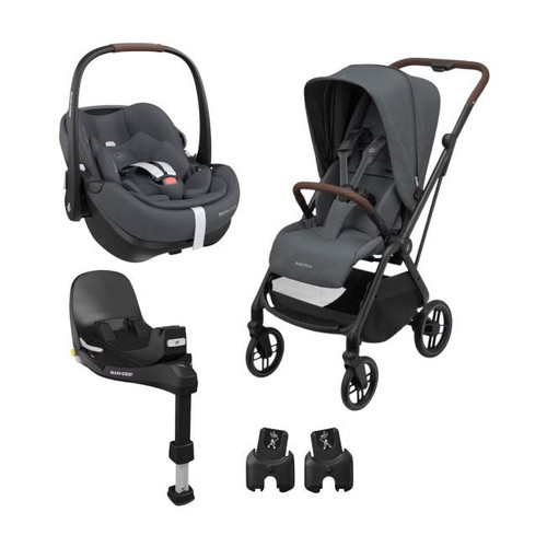 Maxi-Cosi Duo Leona2 + Pebble 360 Pro2 + FamilyFix 360 Pro Twillic Graphite Maxi-Cosi Leona² Duo + Pebble 360 Pro2 Car Seat + FamilyFix 360 Pro Twillic Graphite