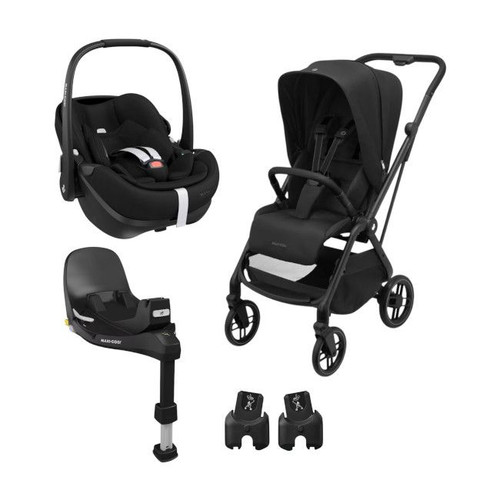 Maxi-Cosi Leona² Duo + Pebble 360 Pro2 Car Seat + FamilyFix 360 Pro Twillic Black