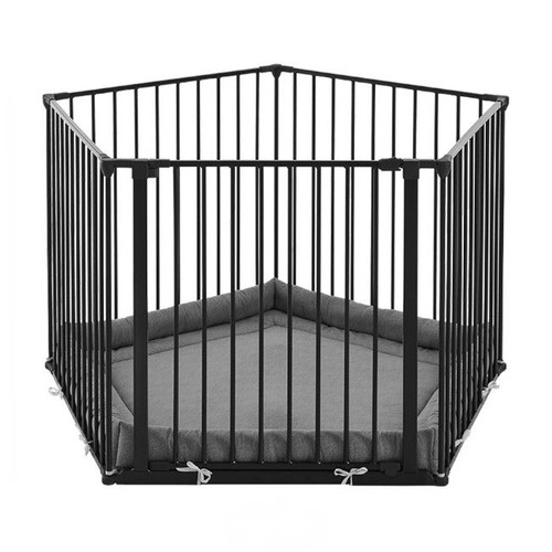 Baby Dan Olaf Pentagon Playpen with Panels Black 77116-10600-1300-10