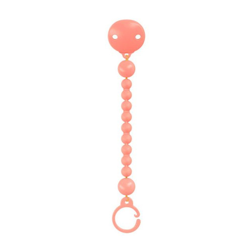 Suavinex Silicone Pacifier Holder Colour Essence Peach Pink