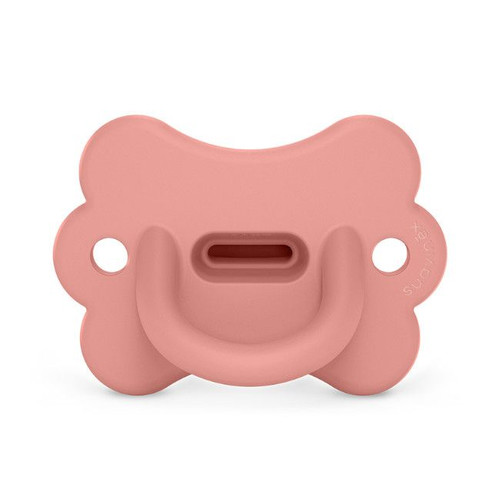 Suavinex SX Pro Physiological Silicone Soother Smoothie Butterfly Peach Pink 6-18M