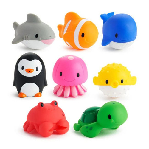 Munchkin 8 Brinquedos do Oceano para o Banho +9M 9018401 Munchkin 8 Ocean Bath Toys +9M 9018401