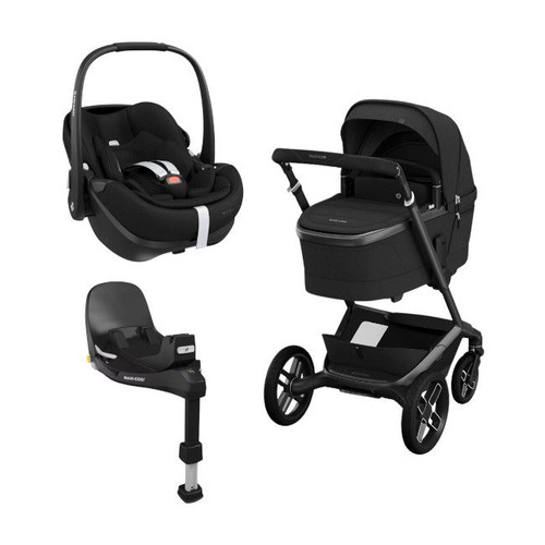 Maxi-Cosi Trio Fame + Carrycot + Pebble 360 Pro2 + Base Twillic Black