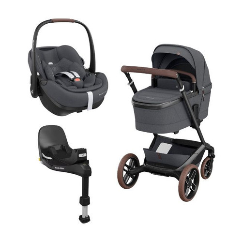 Maxi-Cosi Trio Fame + Carrycot + Pebble 360 Pro2 + Base Twillic Graphite