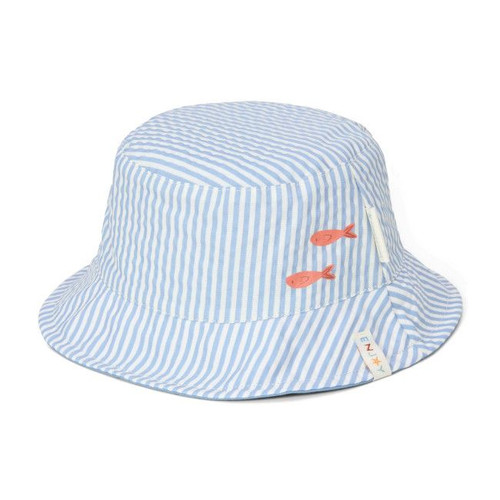 Little Dutch Reversible Hat Stripes Ocean Blue Size 2 CL25038906