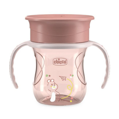 Chicco Copo com Asas Perfect 360 200ml Urso Rosa +12M 00006951150000