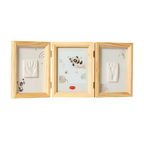 Tiny Love Triple Frame with Clay Kit Natural Wood