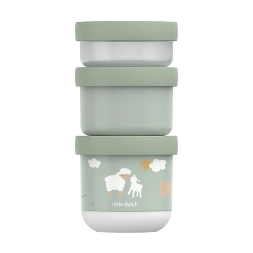 Little Dutch x Mepal 3 Stackable Containers Little Farm 108034065399