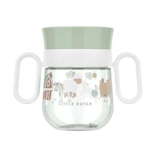 Little Dutch x Mepal 360 Cup with Handles 200ml Little Farm 108018065399