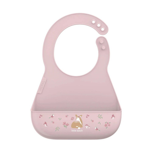 Little Dutch x Mepal Silicone Bib with Pocket Fairy Garden 108034565406