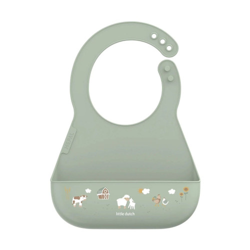Little Dutch x Mepal Silicone Bib with Pocket Little Farm 108034565399