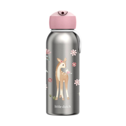 Little Dutch x Mepal 350ml Stainless Steel Water Bottle Fairy Garden