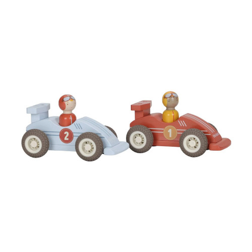 Little Dutch 2 Wooden Racing Cars FSC +18M LD2526