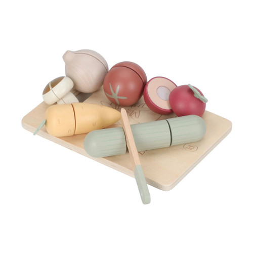 Little Dutch Tábua de Vegetais em Madeira +2 Anos LD2505 Little Dutch Wooden Vegetable Board +2Y LD2505