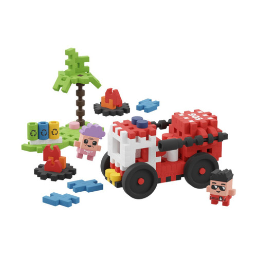 Marioinex Mini Waffle Construction Set Firefighters 80 Pieces +6Y 903193