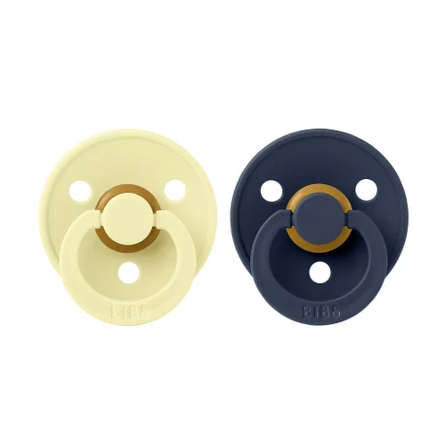 BIBS 2 Colour Latex Round Dummies Luna/Deep Space 0-6M