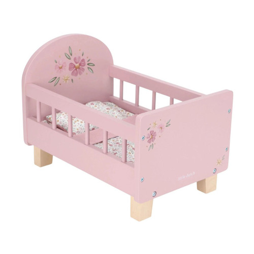 Little Dutch Wooden Doll Bed Pink +18M LD7097