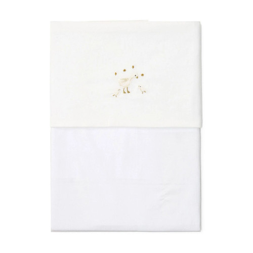 Little Dutch Embroidered Sheet 70x100 Newborn Naturals TE10295032