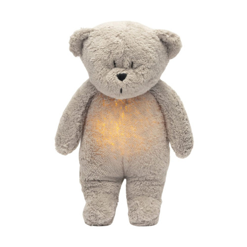 Moonie 2.0 Teddy Bear Soft Toy with Light and Pink Noise Grey +0M
