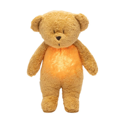 Moonie 2.0 Teddy Bear Soft Toy with Light and Pink Noise Honey +0M