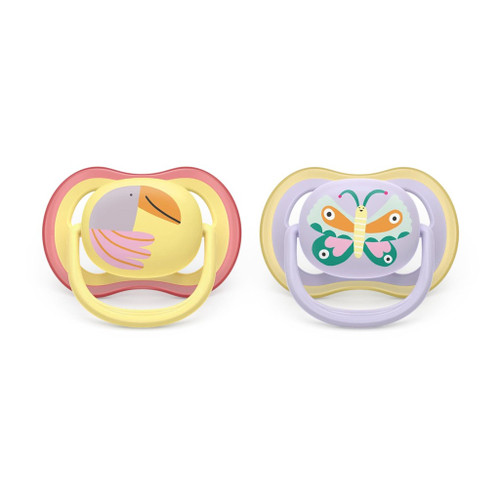 Philips AVENT Ultra Air 2 Soothers Parrot/Butterfly 0-6M 177SCF087/04
