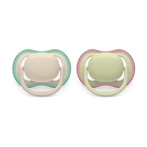 Philips AVENT Ultra Air 2 Soothers Cream/Green 6-18M 177SCF087/16