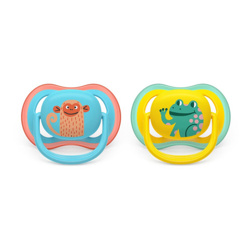 Philips AVENT Ultra Air 2 Soothers Monkey/Frog +18M 177SCF349/58