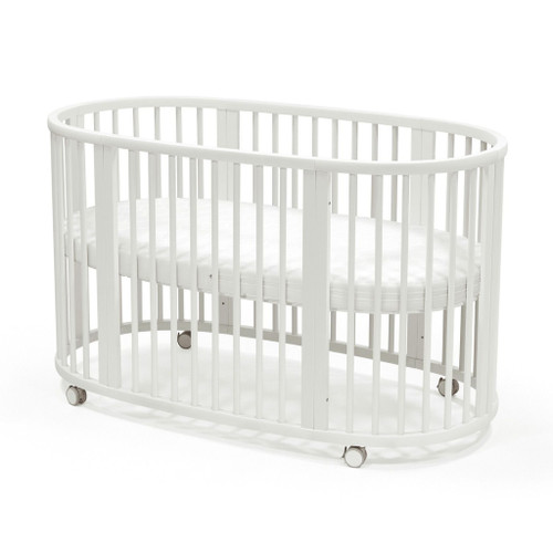 Stokke Cot Bundle Sleepi V3 White with Mattress and Fitted Sheet