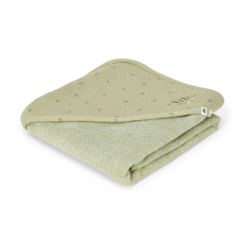 Little Dutch Hooded Towel 75x75 Pure Sage TE50615039