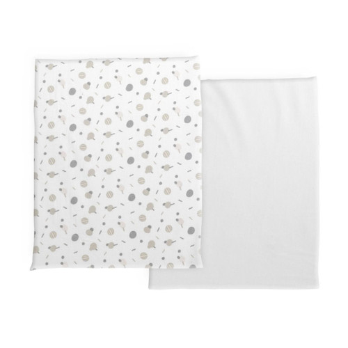 Chicco 2 Fitted Sheets for Next2Me Forever Crib Cotton Confetti 09101128210990