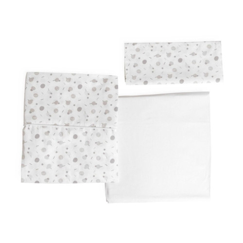 Chicco 2 Sheets + Pillowcase for Next2Me Forever Cotton Confetti 09101130210990