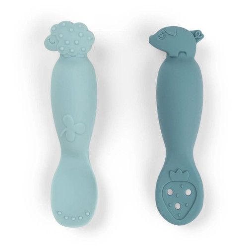 Done by Deer 2 Pré-Colheres Tiny Farm Blue 1159042