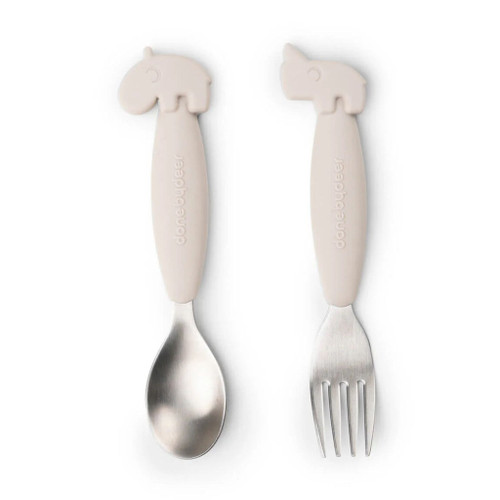 Done by Deer Spoon and Fork Deer Friends Sand 1126979