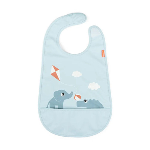 Done by Deer Waterproof Bib with Pocket Playground Blue 1343292