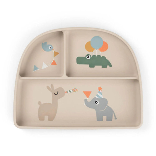 Done by Deer Stick&Stay Divided Plate Celebration Sand 1769639