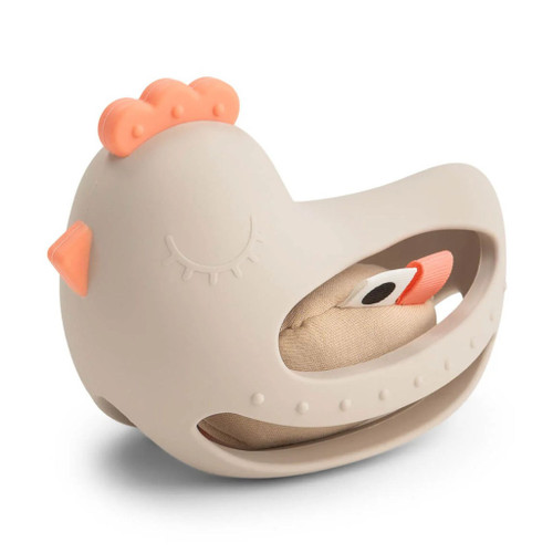 Done by Deer Teething Toy with Rattle Clucky Sand 3M+ 4369199