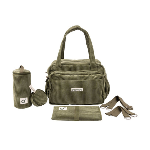 Doomoo Saco Muda-Fraldas Fluffy Corduroy Kaki 5FY02